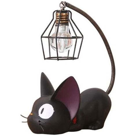 Résine Motif chat lampe Creative lumière de nuit Table de chevet Lampes pour lire (fil de fer Abat-jour) (1/4)