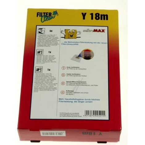 Set di 4 sacchetti per vuoto in microfibra per aspirapolvere samsung