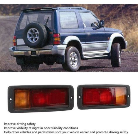 Feux Antibrouillard Arrière - Boîtier ABS - Pour Pajero Montero Shogun 1991-1999 - 1 Paire (1/4)