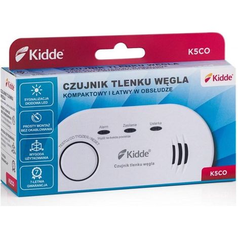 Kidde K5CO detector fiable de monóxido de carbono blanco (1/3)