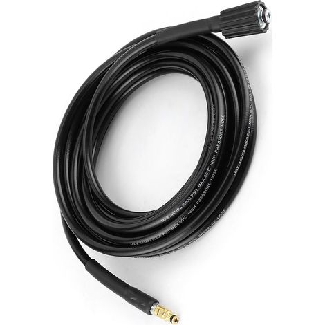 Tuyau haute pression 40MPa/5800PSI pour nettoyeur auto, flexible caoutchouc 8 mètres/26,2ft, compatible Karcher K2 K3 K4 K5, lavage puissant, robuste et durable. (1/5)