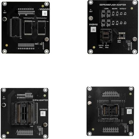Mehrfach programmierbare Adapter-Kit, Hochwertiger Kunststoff, Standardmaße für SOP44/TSOP48, Kompatibel mit AM29FXXX/SST36VFXXX, Lötfreies (1/5)