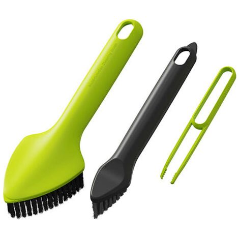 Brosse multifonction pour interstices, brosse ménagère pour coins et rainures, brosse pour salle de bain, carrelage, plans de travail, en plastique, à poils rigides deng (1/4)