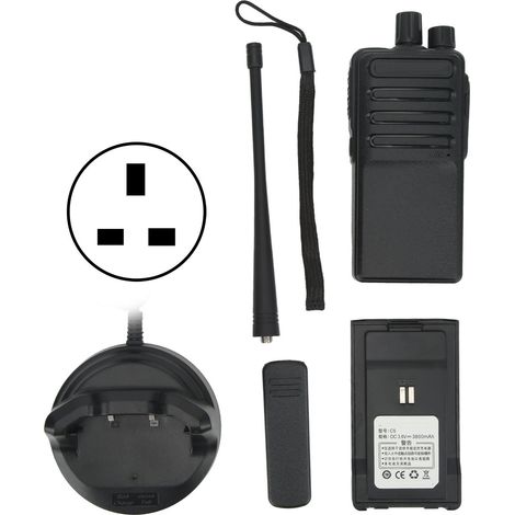 Talkies-walkies sans fil rechargeables 5W 16 canaux radio bidirectionnelle portable pour extérieur (1/5)