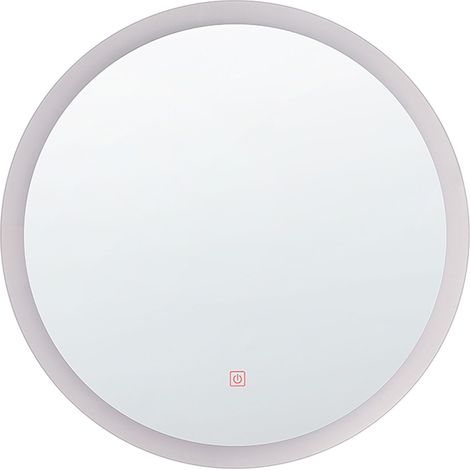 Espejo de pared LED 58 cm redondo de maquillaje para tocador glamour Yser