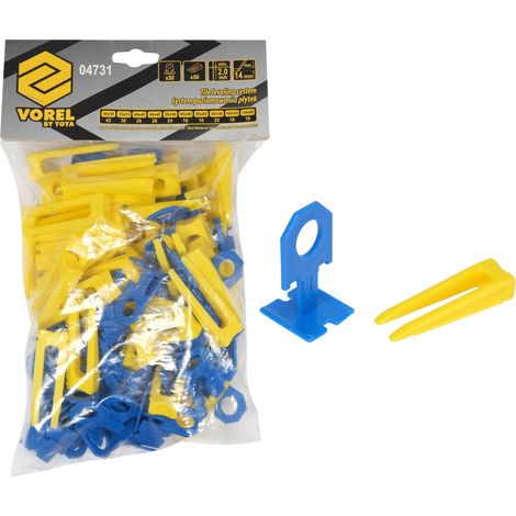 Système de nivellement de carrelage 2 mm 50+50