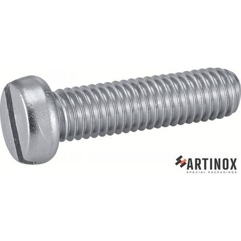 100 Vis à Métaux Tête Cylindrique Fendue 3 x 40 mm - DIN 84 - ISO 1207 - NFE25-127 - UNI 6107 - Inox A2 - D-Work