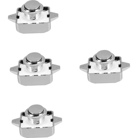 Ensemble de 4 verrous à bouton, car, serrure sans clé pour meubles (1/5)