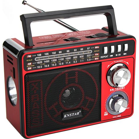 Radio AM/FM KN-1030BT, radios murales portables à brancher avec fonctionnement (1/5)