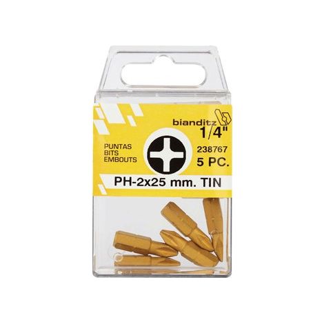 PUNTA PHILIPS 1/4'' TIN 5 PEZZI