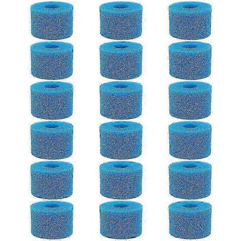 18 Stück kompatibler Pure Spa wiederverwendbarer waschbarer Schaumstoff-Whirlpoolfilter S1 Typ-b hwy