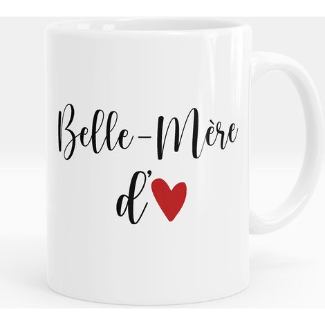 Mug - Tasse personnalisée - Belle-mère d'amour - Mug Blanc (1/5)