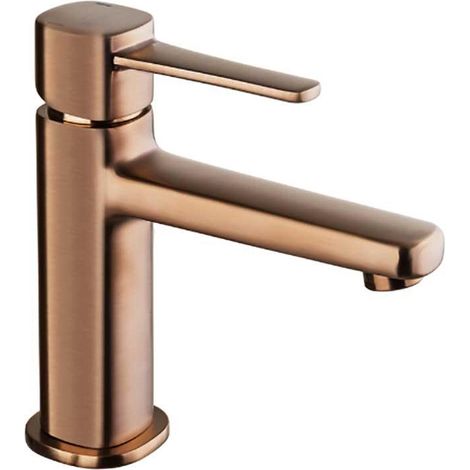 Robinet Salle de Bain Mitigeur Lavabo Cuivre Bronze Monocommande Glamour (1/4)
