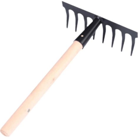 Tamis en mtal en forme de dents de requin rteau de jardin pour le jardin (1/5)