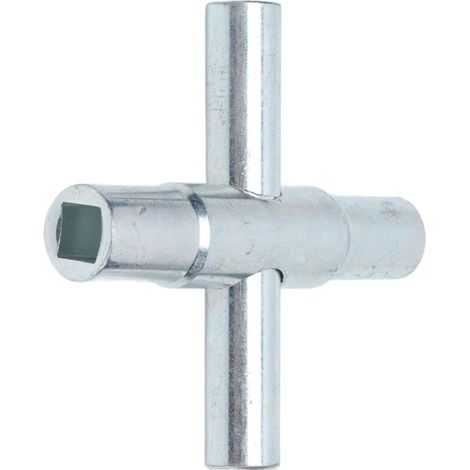 4 Way Sillcock Key 4in 1 robinet d'eau robinet croix clé outil manuel salle de bain clé outil (1/4)