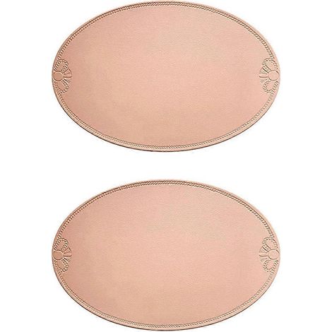 Set de table rétro en PU, style européen français, ovale, isolant, pour la maison A-- (1/5)