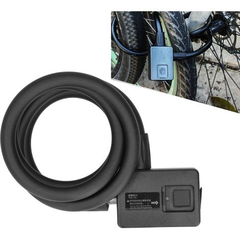 Intelligentes Bluetooth-Schloss mit Stahlring, 3,7-V-Lithiumbatterie, elektronischem Schloss, wasserdicht und diebstahlsicher, für Fahrräder und Mountainbikes. (1/5)