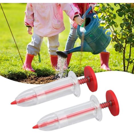 Super Semoir, Lot de 2 Pièces, Outil de Semis Manuel Miniature pour Jardinage, Semoir de Précision, Accessoire pour Pots et Semis (1/4)