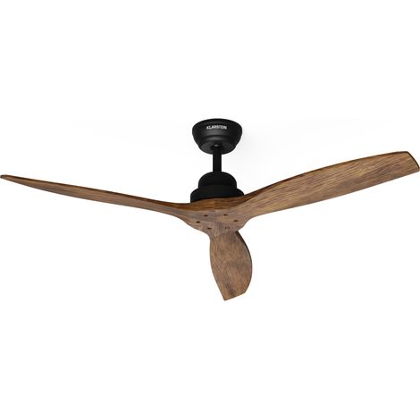 Klarstein Ventilador de techo Smart Santa Elena 52" 10260m³/h palas de madera auténtica 6 niveles mando a distancia control App