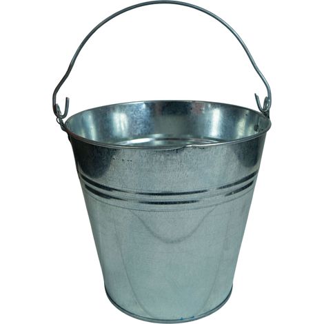 Zinkeimer silbergrau 12L Eimer (1/2)