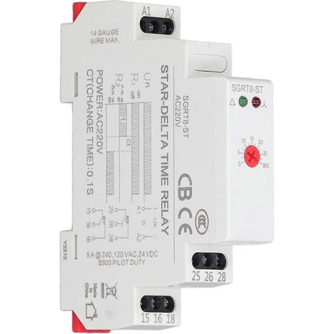 Hilfsstromkreisrelais 5A AC 220V mit LED-Sicherheitsanzeige