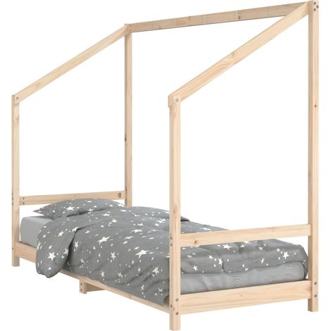 Lit enfant - Lit contemporain 80x200 cm bois de pin massif fr5843 - Maison La Vie (1/5)