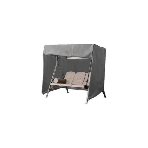 AIDUCHO Housse De Balancelle De Jardin 2 Places, Housse Pour Balancelle Exterieur Oxford Imperméable Bâche De Balancelle Anti-Uv Couverture De Protection Balançoire (Gris)-160x120x170cm (1/5)