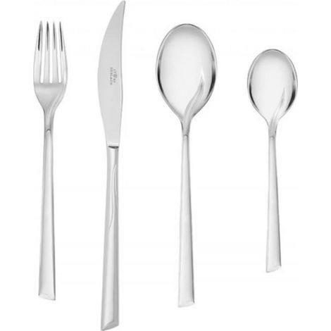 Gerlach 1760 Flame Cutlery Set, Stainless Steel, Shiny Silver, 24 el. im Etui
