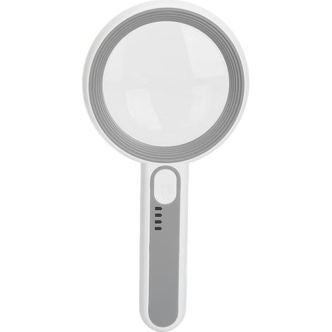 Loupe à main 75mm avec LED, angle ajustable, loupe de lecture pour personnes âgées, idéale bijoux, grossissement précis, éclairage intégré, outil pratique. (1/5)