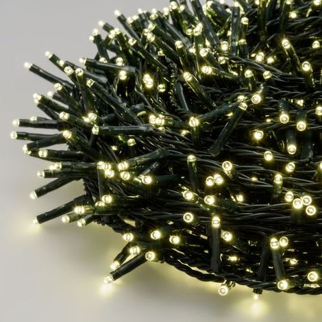 Catena luminosa lineare con 1000 MiniLED da 30 m decorazione natalizia da esterno -Luce Fredda (1/4)