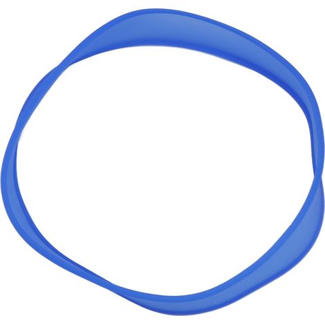 Guide de coupe de cheveux lavable en silicone bleu pour une meilleure efficacité et une coupe de nuque efficace à domicile (1/5)
