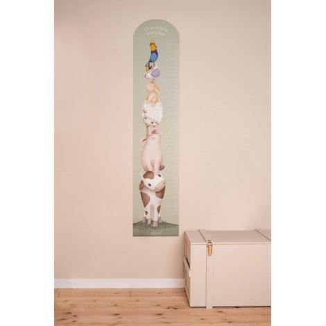 Sticker Toise aucollante Little Farm 142 x 27,50 cm Multicolore (1/5)