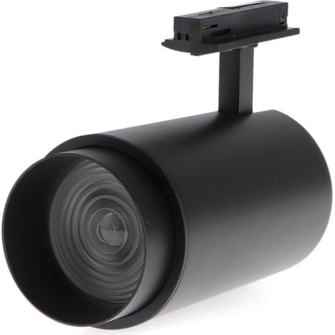 IluminaShop - Foco LED para Carril Black Bari 30W Optica Regulable Monofasico CCT IP20