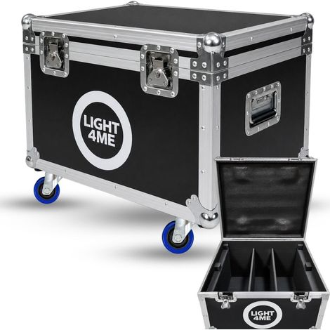 LIGHT4ME CLONE 1 CASE Valigetta di trasporto 2 in 1 per 2 effetti di illuminazione, scomparto per accessori, 4 ruote, meccanismo di bloccaggio (1/5)