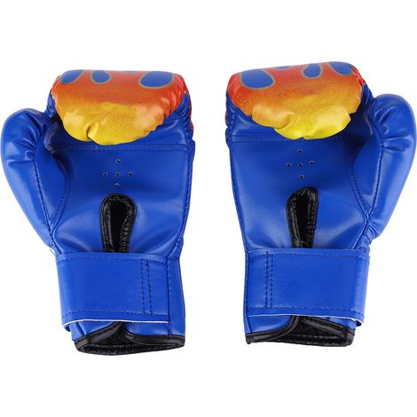 Gants de boxe pour enfants, Muay Thaï, sparring, coups de poing, kickboxing, grappling, sac de sable, bleus (1/5)