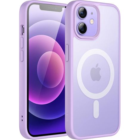 Handyhülle iPhone 12 12Pro MagSafe magnetisch dünn Helles Lila (1/5)
