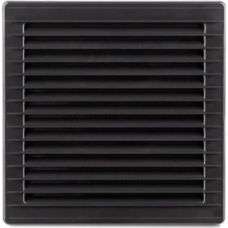 Grille De Ventilation - PVC - 170x170 mm - Ø 120 mm - Graphite - Anti-Insectes Intégrée - 1 Pièce (1/3)