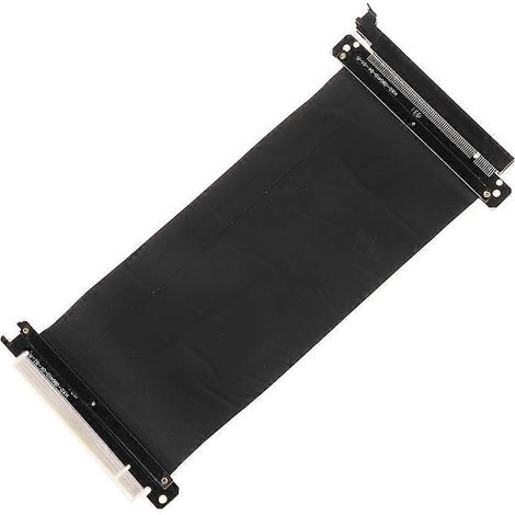 Câble PCI Express 3.0 16X Flexible 20cm, Contacts Dorés, Extension pour Carte Graphique (1/4)