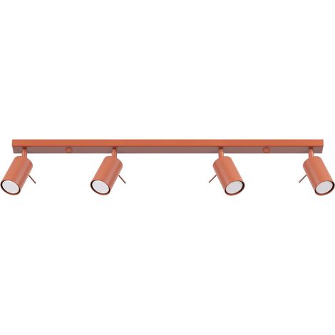 Lampada da soffitto Mirax 4 GU10 rosso ocra lumilo 15.123.10 (1/5)
