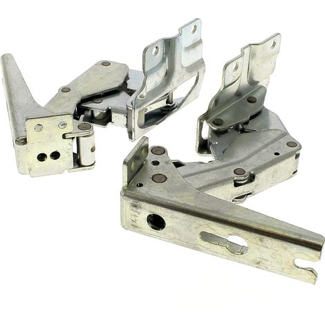 Jeu de 2 charnières pour réfrigérateur – Compatible Bosch, Siemens, Neff, Gaggenau – Références 00481147, Z492680 (1/2)