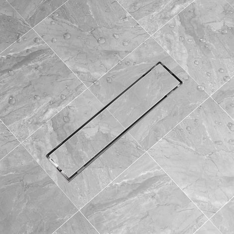 vidaXL Canaletta di Drenaggio Lineare 530x140 mm in Acciaio Inox