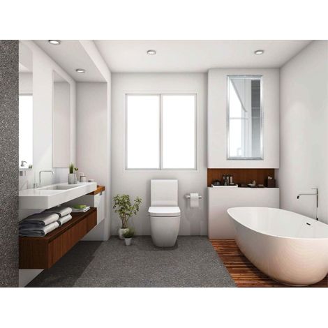 Miroir Mural Design 30 x 25 cm pour Appartement, Salle de Bain d'invités, Couloir, Salon (1/5)