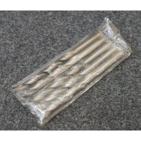 Sachet de 5 forêts HSS-CO Ø 10x133mm pour métaux RAM