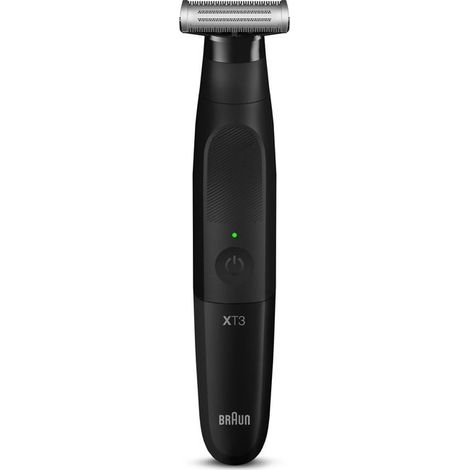 Braun XT3200 Series X Regolabarba e Rasoio Elettrico Multifunzione Lama 4D in Acciaio Inossidabile Testina Flessibile Oscillante Protezione SkinShield Autonomia 45 min Impermeabile al 100% colore Nero