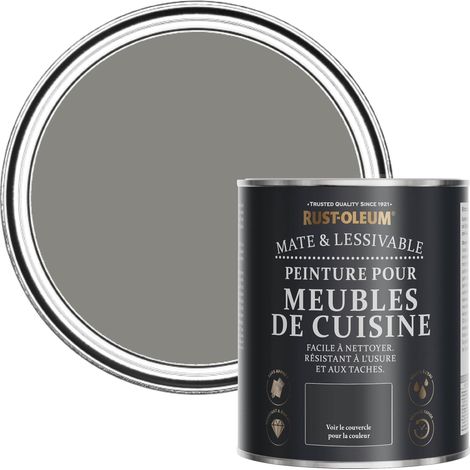 Peinture Grise pour Meubles de Cuisine, Finition Mate - Béton 750ml (1/5)