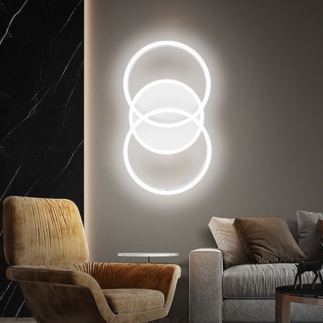 LED Deckenleuchte, LED Deckenleuchte mit Fernbedienung, Deckenleuchte für Wohnzimmer und Schlafzimmer