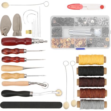 Outils de travail du cuir Kit de réparation de couture et matelas pratique et fait main (1/5)