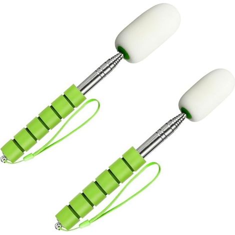 2 Bâtons Éponge Télescopiques pour Poterie, Support D'Éponge de Sculpture en Poterie, Bâton de en Céramique, Outils de Coupe de Poterie (1/5)