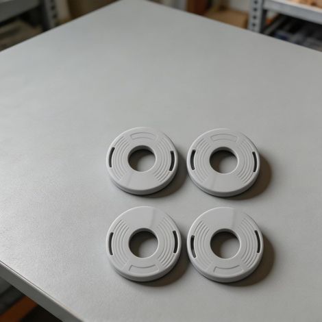 Lot de 4 cache-têtes de débroussailleuse pour FS70R FS80R FS90 FS130R Boîtier en plastique ABS Pièces de rechange pour outils électriques de jardin Blanc (1/5)