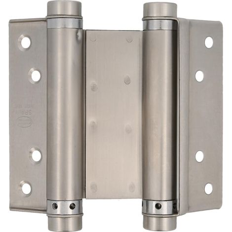 AMIG Charnière va-et-vient double action 3037 75 x 126 mm Acier inoxydable AISI 304 Mat (1/5)